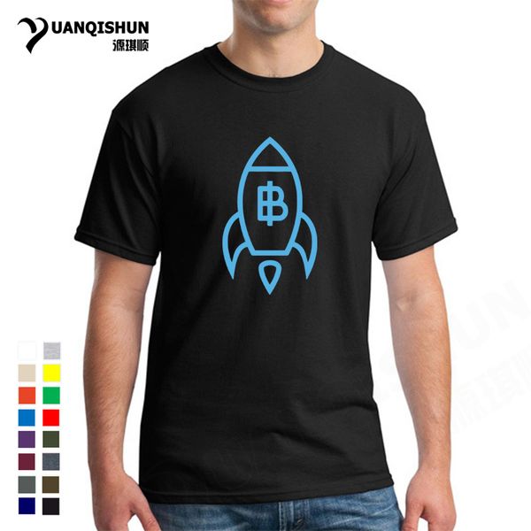 

sport fashion designer bitcoin rising by rocket t shirts men women creative printed t-shirt cotton short sleeved tees