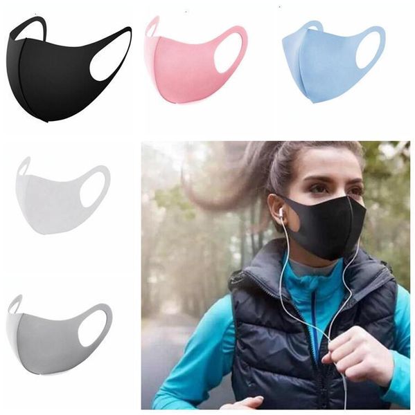 

ice kids silk mask 5 colors adults anti dust cover dustproof washable reusable breathable face masks ooa7952