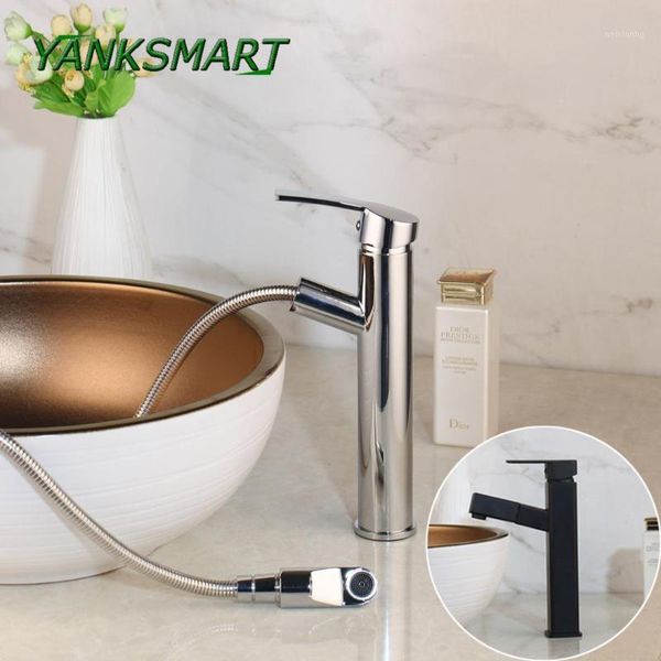

bathroom sink faucets yanksmart pull out shower sprayer deck mount vessel basin faucet mixer taps1