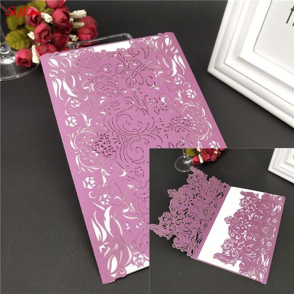 

greeting cards 30pcs/lot wedding invitations laser cut invitation for birthday party decoration 7zsh073