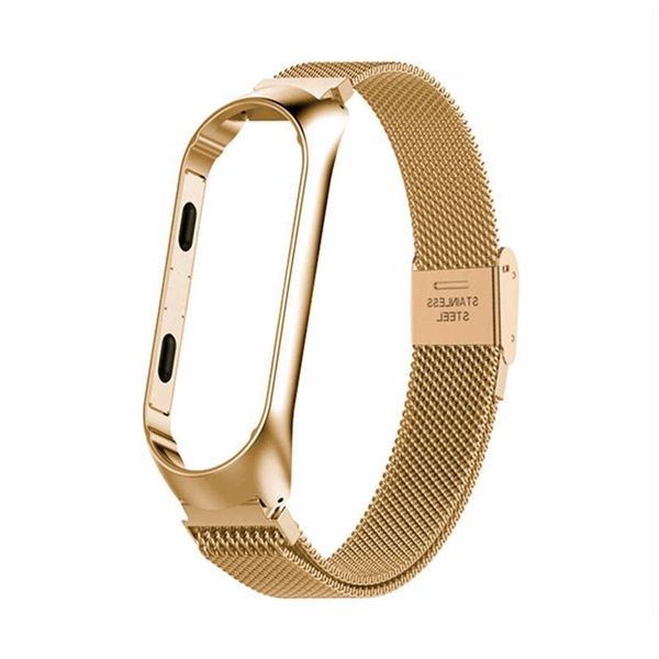 

watch band or charger for xiaomi mi band 3 4 strap for bracelet stainless steel strap watch belt for m qylzvt, Black;brown