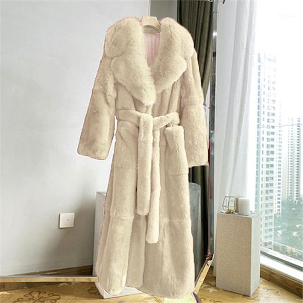 

2021 new style imitation fur long super warm coat fashion temperament casual loose comfortable style mink long lady jacket b3181, Black