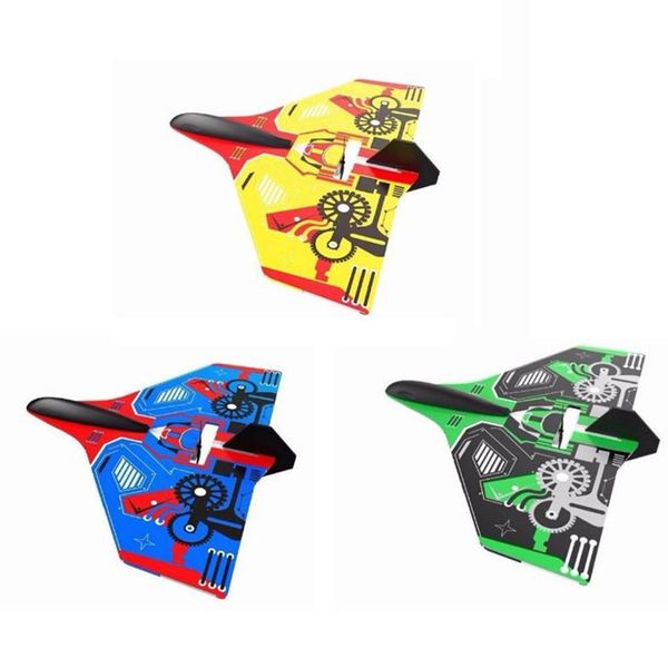 

3 colors children hand throwing electric glider aircraft educational leisure toys outdoor airplane kids toy wmtqzw yyysports