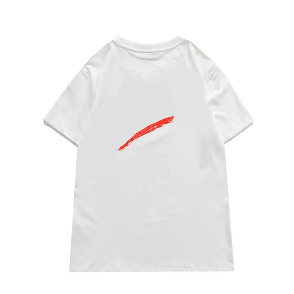 

woman novelty t-shirt fashion rainbow letter printing tees breathable cool summer classic black and white men wome tshirts