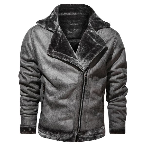 

2021 new winter leather men thick warm windbreaker coat mens fleece motorcycle jacket dropshipping plus size 3xl ij12, Black;brown