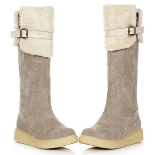 

boots women winter shoes woman snow fur for sweet ladies footwear, Black