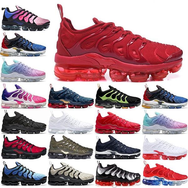 

2020 tn plus shoes mens white volt black hyper psychic blue oreo purple womens breathable fashion sports sneakers trainers outdoor yujd