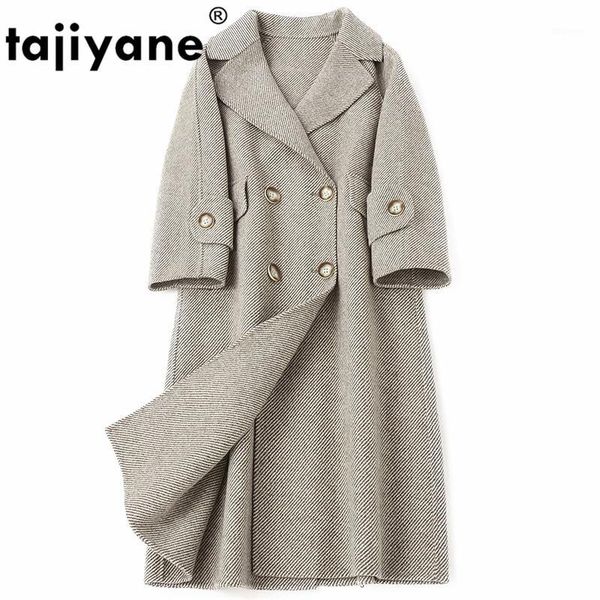 

long wool coat female korean vintage spring autumn jacket women clothes 2020 outwear casual office lady coats abrigos zt23851, Black