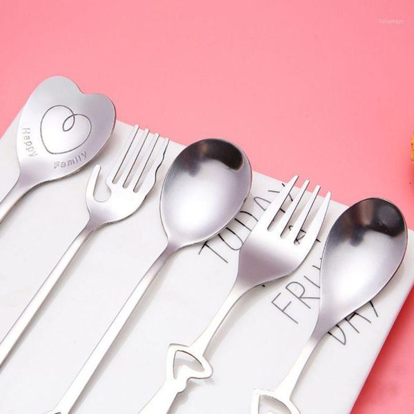 

stainless steel spoon creative heart shaped spoon coffee stirring valentine's gift kitchen accessories tablewareu30021