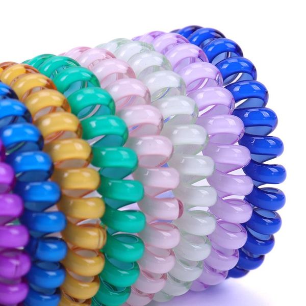 

fashion cute candy color hair jewelry headbands telephone line hair rope for women hair band wmtvgm bdesybag, Silver