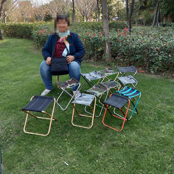 

alloy folding fishing horse aluminum outdoor chair small bench chair portable camping beach chair