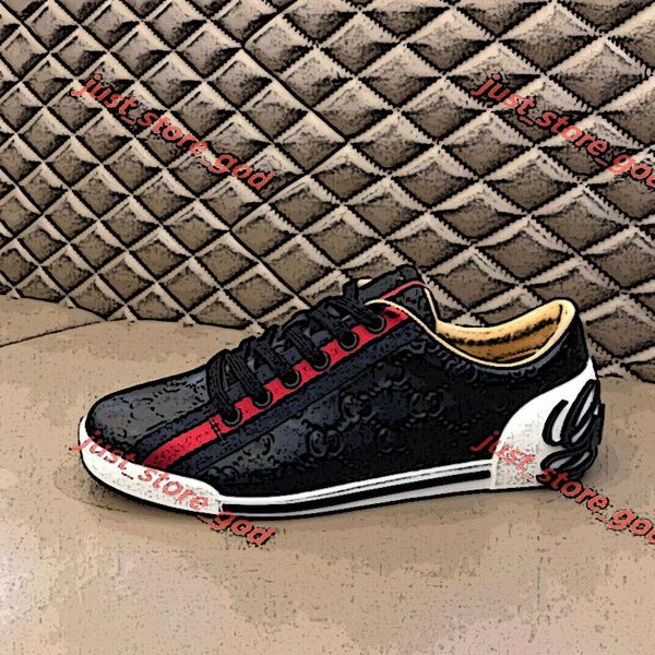 

fashion luxe men vintage low-printed sneaker designer mesh slip-on running casual shoes lady fashion mixed breathable trainers, Black;red