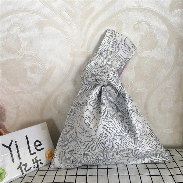 

yile handmade хлопок twill льняная обертка узел сумочка монет телефон повседневная сумка роза цветок мотив 8326a h jllsup