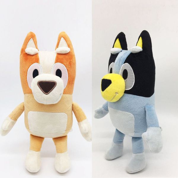 

28cm new soft the dog bingo stuffed toys cartoon movie toy blue bingo plush toy gifts for kids y200703