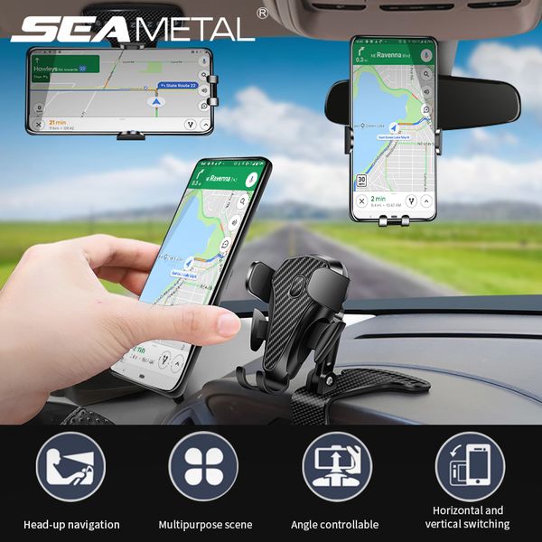 

dashboard car holder with parking number plate sun visor phone support multifunctional rearview mirror mobilephone stand