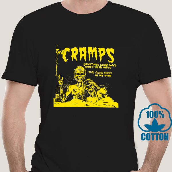 

2539a new the cramps yellow art smiling skeleton couple in bed punk rock black t shirt sport hooded sweatshirt hoodie