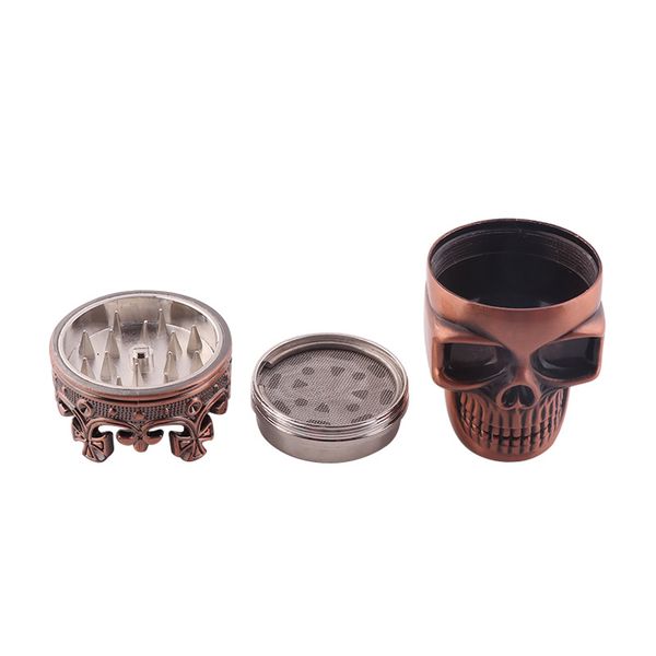 

hot grinder metal king skull metal tobacco херб grinder череп grinder 3-часть специй дробилка для рук muller magnetic с sifter