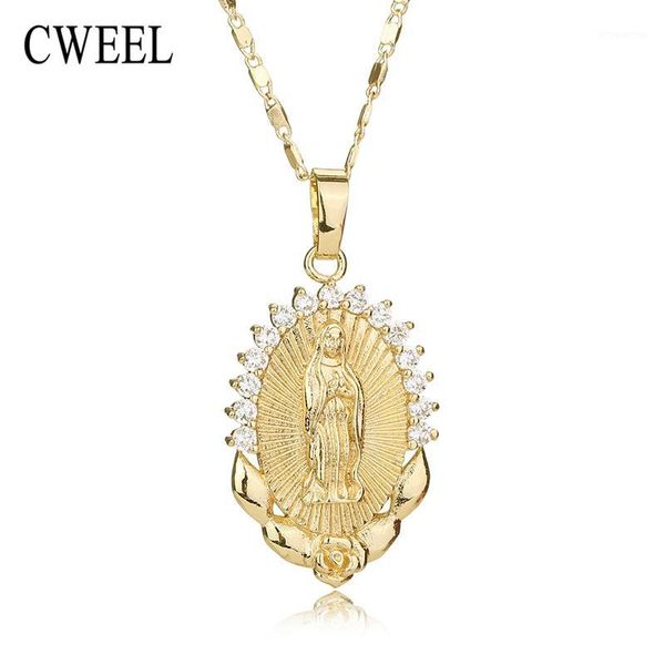

cweel necklace for women men statement vintage jesus pendant holiday christian african beads gold plated accessories party gift1, Silver
