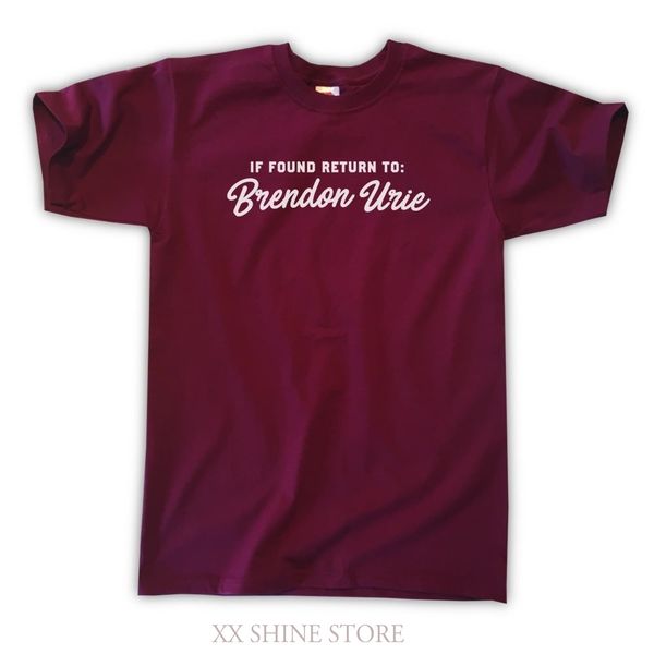 

if found return to brendon urie t-shirt mens s m l xl 100% cotton t shirt men women tee sport hooded sweatshirt hoodie