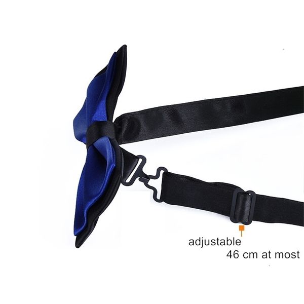 

solid pure bow color tie double bowknot polyester butterfly for men business wedding 2pcs/lot, Black;gray