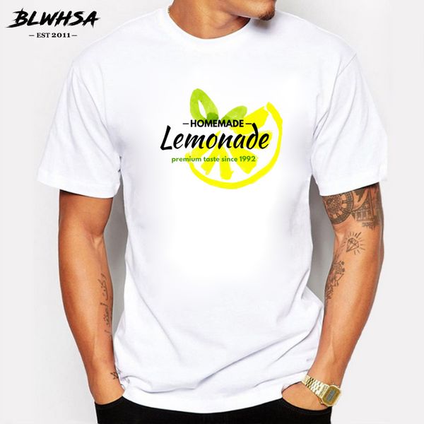 

blwhsa homemade lemonade print men's casual short sleeve summer fashion man brand clothing sport hooded sweatshirt hoodie men t shirt