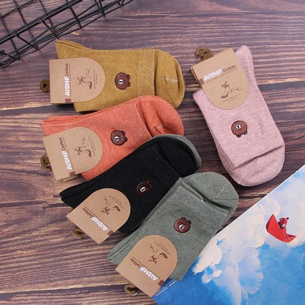 

twjjc 2020 середины талии конфеты конфеты хлопка цвета твердые хлопчатобумажные носки дешевые носки причесаны зимой случайный и цвет пиллинг, Black