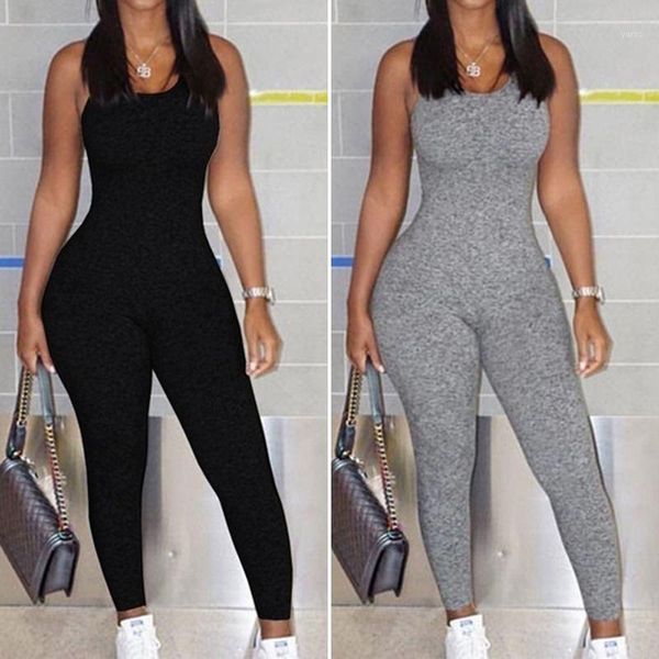 

plus size women's backless jumpsuits zanzea 2020 summer slim rompers strap overalls pants female casual suspender bodysuits1, Black;white