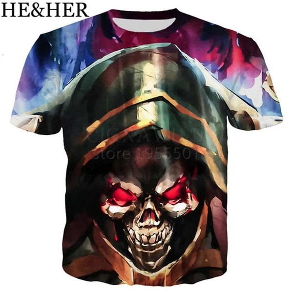 

cool anime overlord iii 3d print shirts kawaii harajuku harajuku men clothing