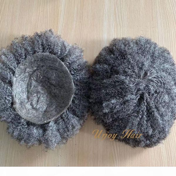 

handmade afro wave men toupee 6mm for men pu base 8*10 indian hair style natural hairline invisible custom toupee for black men