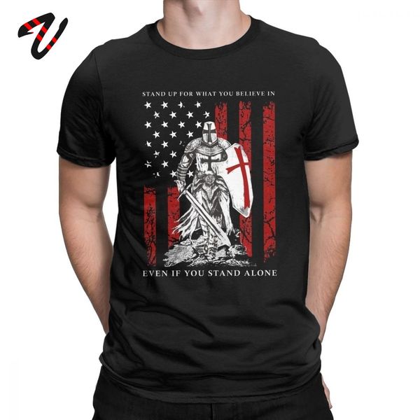 

knight templar men t-shirt crusader warrior american flag shirts vintage tee shirt summer t-shirt sport hooded sweatshirt hoodie
