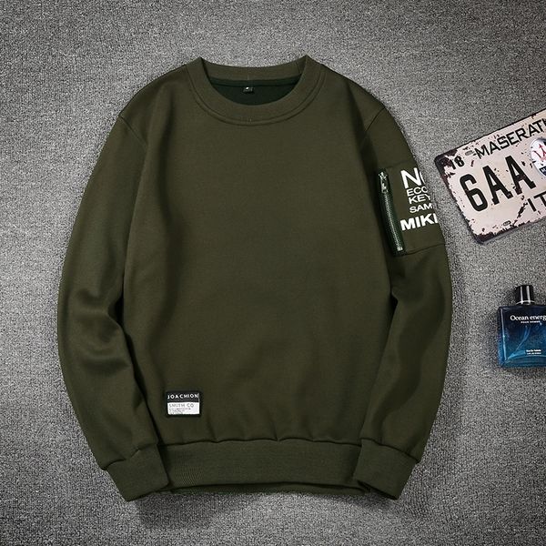 

new hoodies 2021 men hip hop shirts with hood spring fashion pullover slim fit solid wardrobe quality 630 yjr8, Black