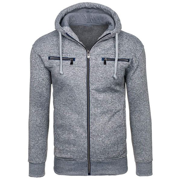 

brand men's hoodies sweatshirts jacquard for male fleece cardigan hoodie sweatshirt jacket kg-430, Black