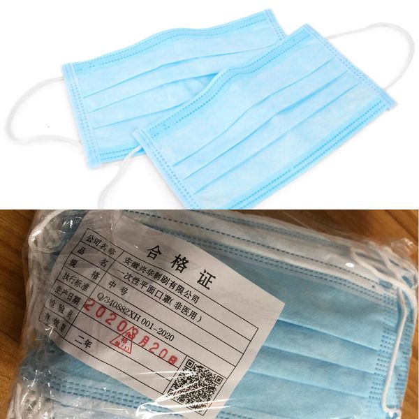

layer facial masks cover ear-loop mask mouth disposable 3-ply non-woven disposable dust mask ou