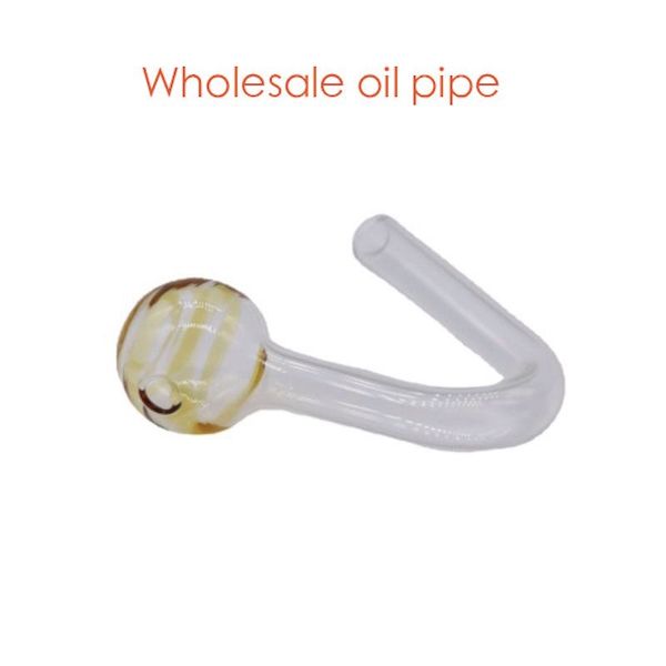 Pirex colorido pirulito pirulito óleo queimador de óleo tubulação de alta qualidade curvado grandes tubos de óleo Dicas para unhas para fumar