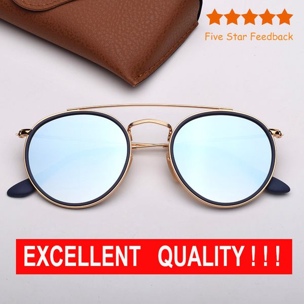 

round sunglasses brille double sunglasses eyeware womens fashion des lunettes sun bridge round metal with mens de soleil glasses case nabro, White;black