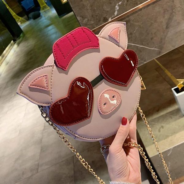 

small female new 2020 spring and summer wild messenger personality shoulder cute cute pig bag lady women