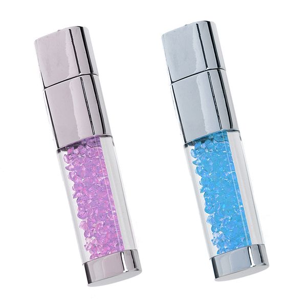 

2piece 16gb metal memory stick pen u disk high speed flash drive crystal