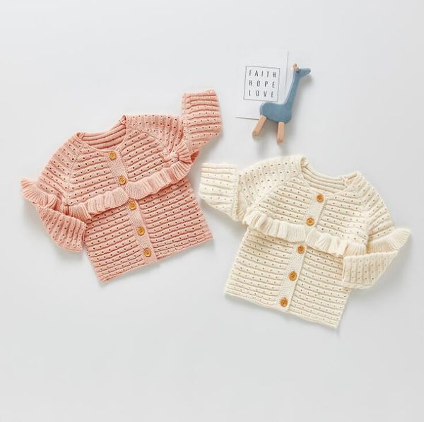 

jackets 2021 arrival babys girls knitted sweaters spring full sleeve fashion cardigan sweater 0-3 years qs152, Blue;gray