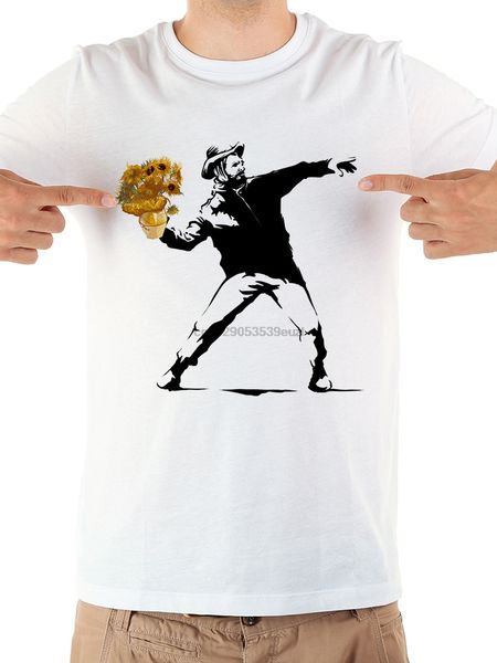 

banksy van gogh funny t shirt men jollypeach brand summer new white casual homme short sleeve cool tshirt sport hooded sweatshirt hoodie