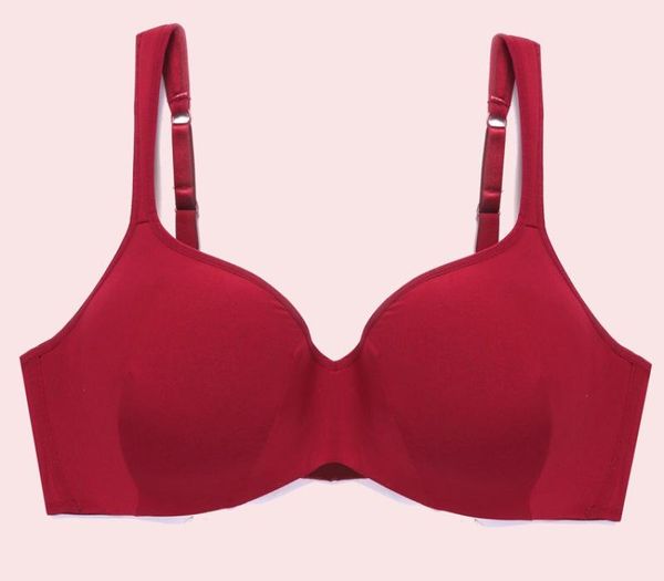 

plus size women lingerie bra push up lenceria lace bralette thin cup crop biustonosz underwired comfortable99, Red;black