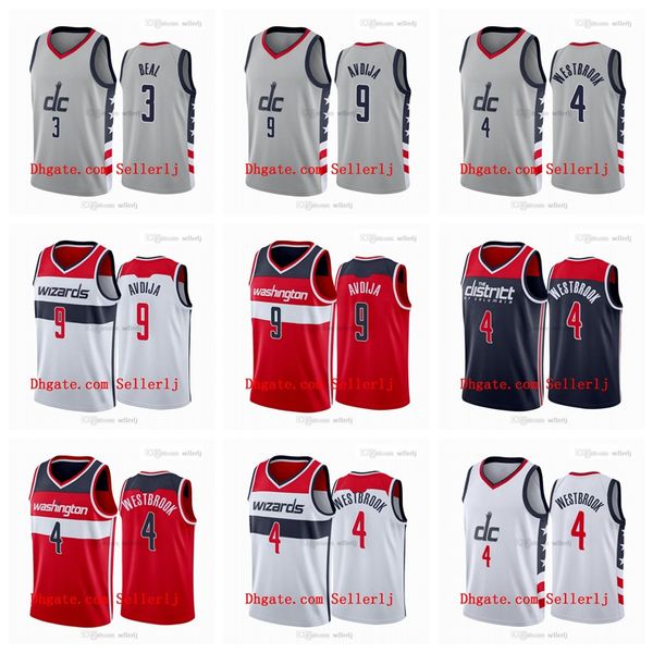

men 9 deni avdija washington2020-21 white city jersey, Black;red