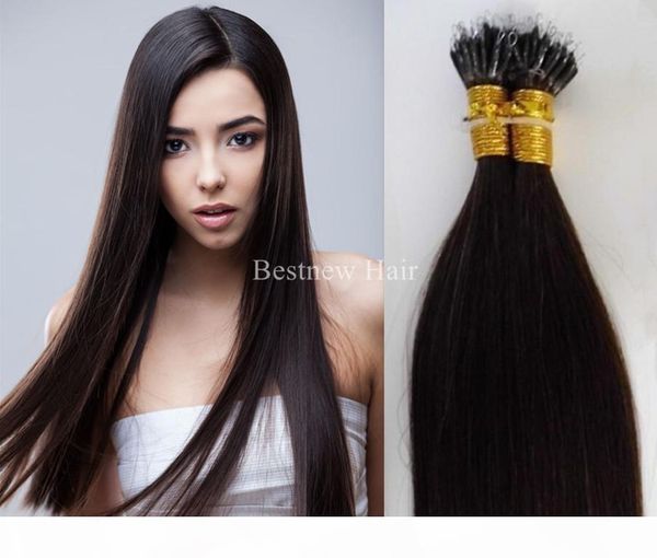 

100g 18inch 20inch 22inch 2#darkest brown, remy micro nano rings hair extensions 100% indian remy human 5a grade hair extension, Black