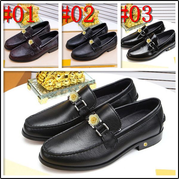 

classic men's dress shoes handmade leather men's shoes comfortable breathable men business shoes fashion zapatos de hombre 38-45, Black