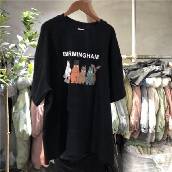 

zn92v white t-shirt women's short sleeve 2020 new super korean loose and versatile summer cec half sleeve ins fashion coat t-shirt to