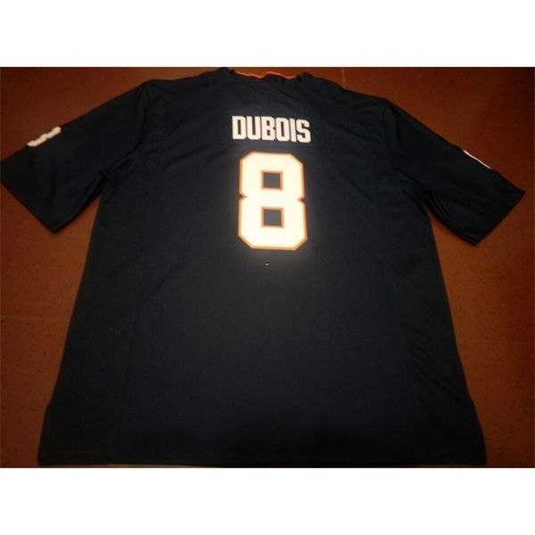 

men uva cavalierss hasise dubois #8 real full embroidery college jersey size s-4xl or custom any name or number jersey, Black