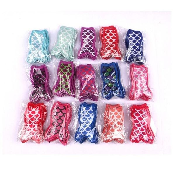 

antiing reusable portable mermaid ice pop sleeves popsicle ice bags neoprene insulation fabric ice sleeves er holders dhl f4393