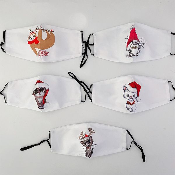 

cat owl pattern mouth masks merry christmas printing with breathing valve fashion washable mouth masks ventilation 4 4qn j2