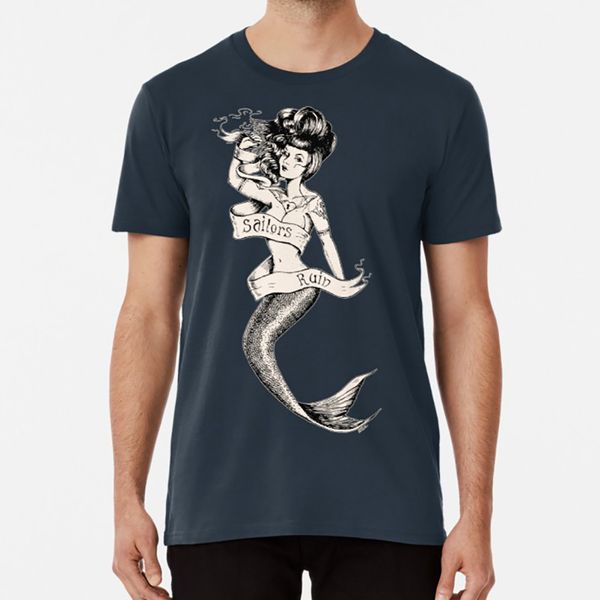 

sailors ruin vintage mermaid tattoo style vintage sailor mermaid kustom kulture lowbrow tea stained sailor sweatshirt hoodie men t shirt
