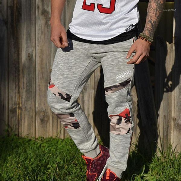 

running pants 2021 outdoor autumn winter muscle men's cargo cotton elastic camouflage jogging sweatpants foot fitness pants1, Black;blue