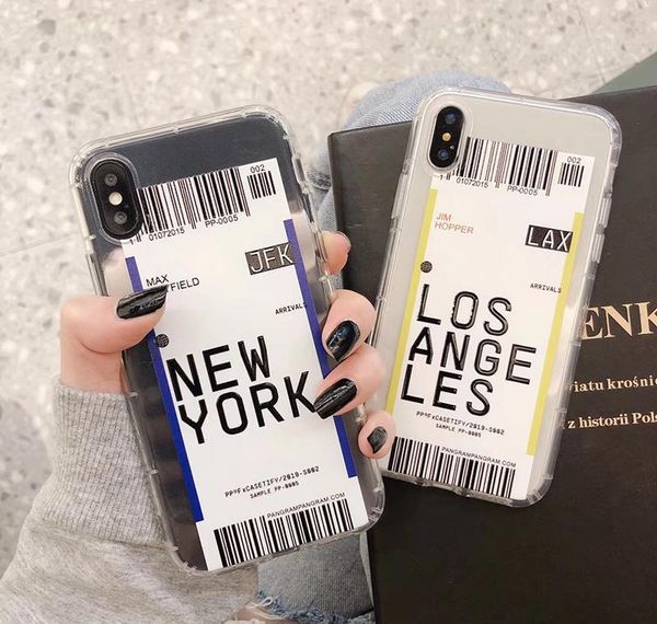 

ins funny bar label world ticke phone case for iphone 12 promax 6 plus 7 8 8plus 11 pro x xs xr max soft jlljst yyysports
